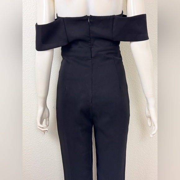 Herve Leger Black Off-Shoulder Jumpsuit - Picture 12 of 16